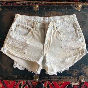 Billabong Saltwash Denim Distressed Jean Shorts